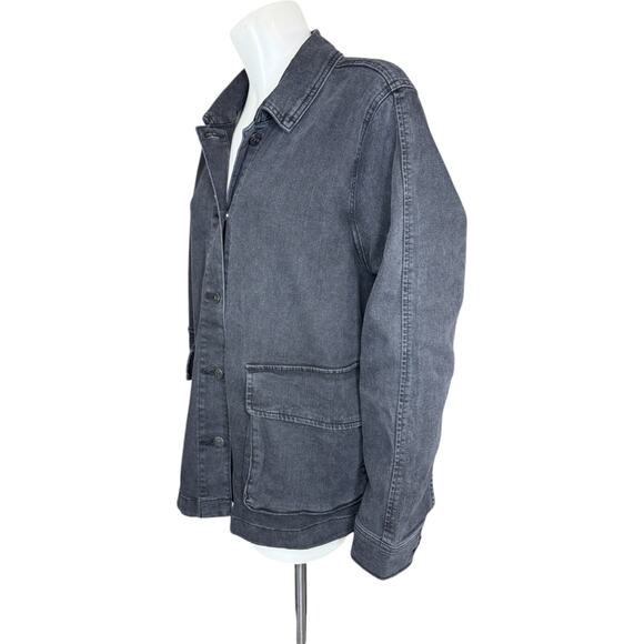 Me by Jennie Garth The Dylan Denim Jacket Washed Black 1X NWT Casual Pockets - Picture 5 of 15